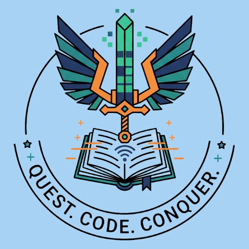 Quest. Code. Conquer Emblem