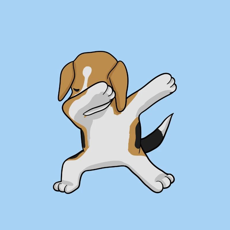 Beagle Dab - dabbing beagle