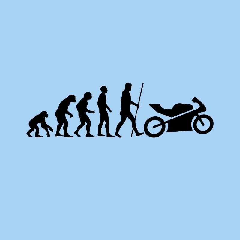 L'évolution de l'humanité est la moto