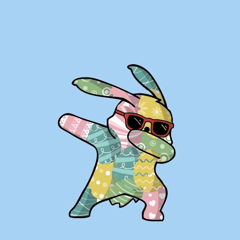 Dabbing Easter Bunny Osterhase Ostern