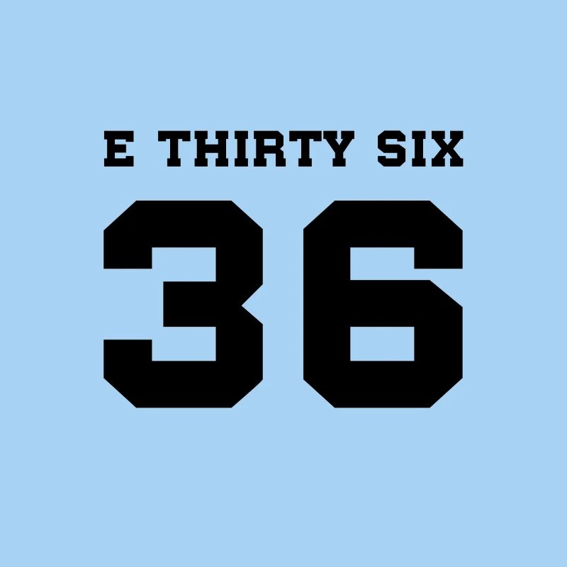 E36 E TRENTE SIX Noir
