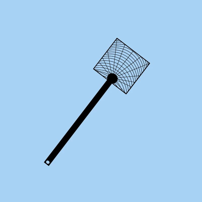 Black fly swatter