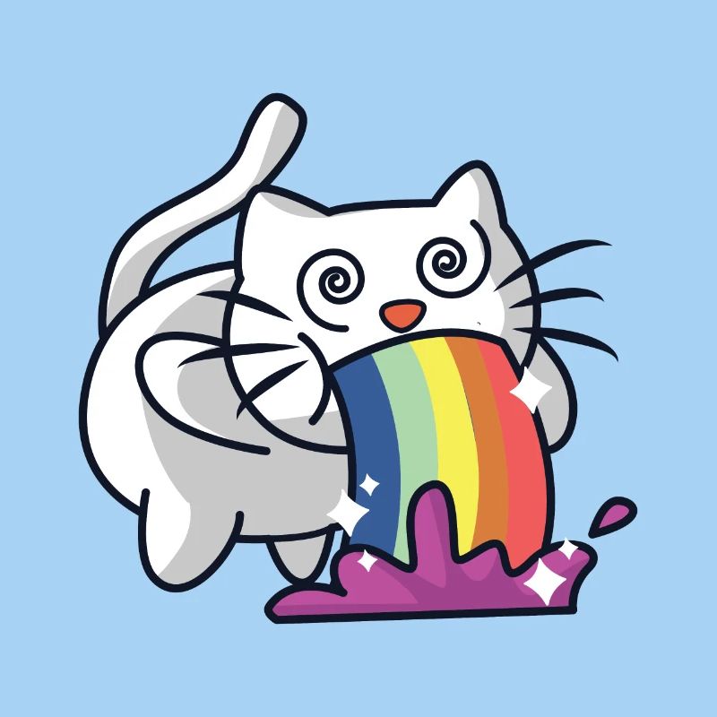 Regenbogen Katze