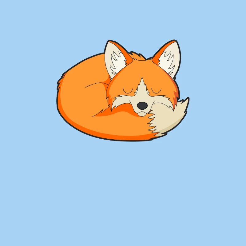 Sleeping fox