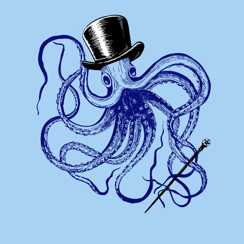Octopus Magician Vodoo Monster Octopus Squid Ink
