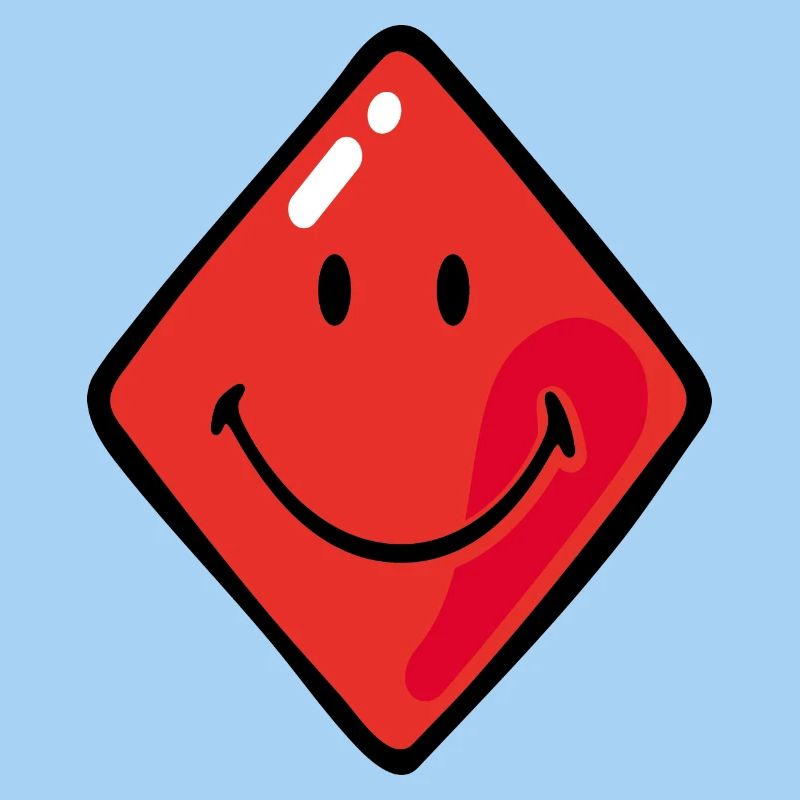Smiley Diamonds Red