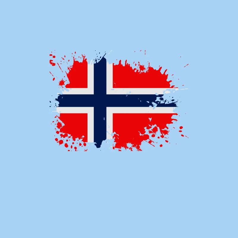 Norway Flag Splash