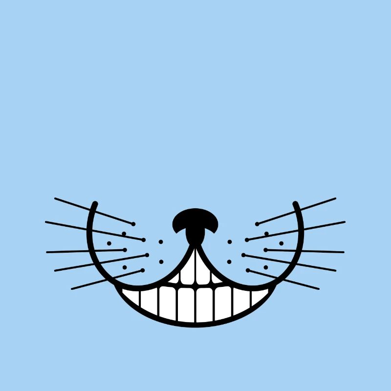 Cat grin cheshire kitty meow mask