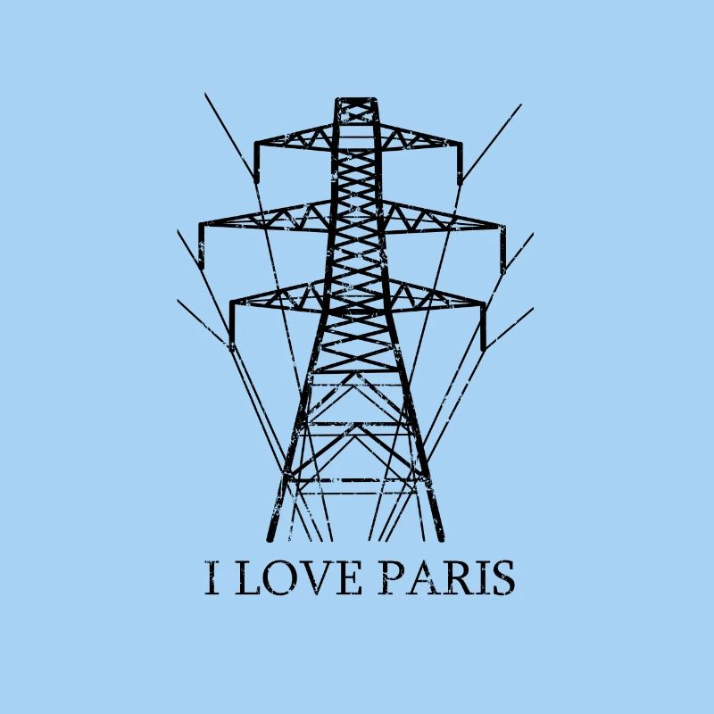 Paris power pole I Love Paris parody