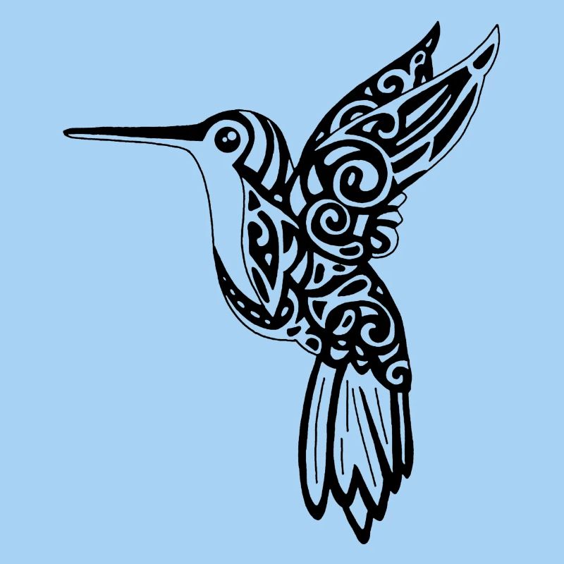 Schwarzer Kolibri-Vogel