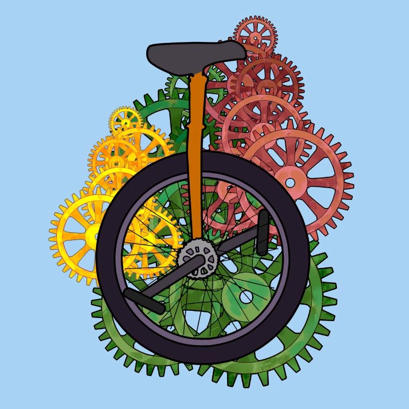 Machine monocycle technique Roue Roue Vélo