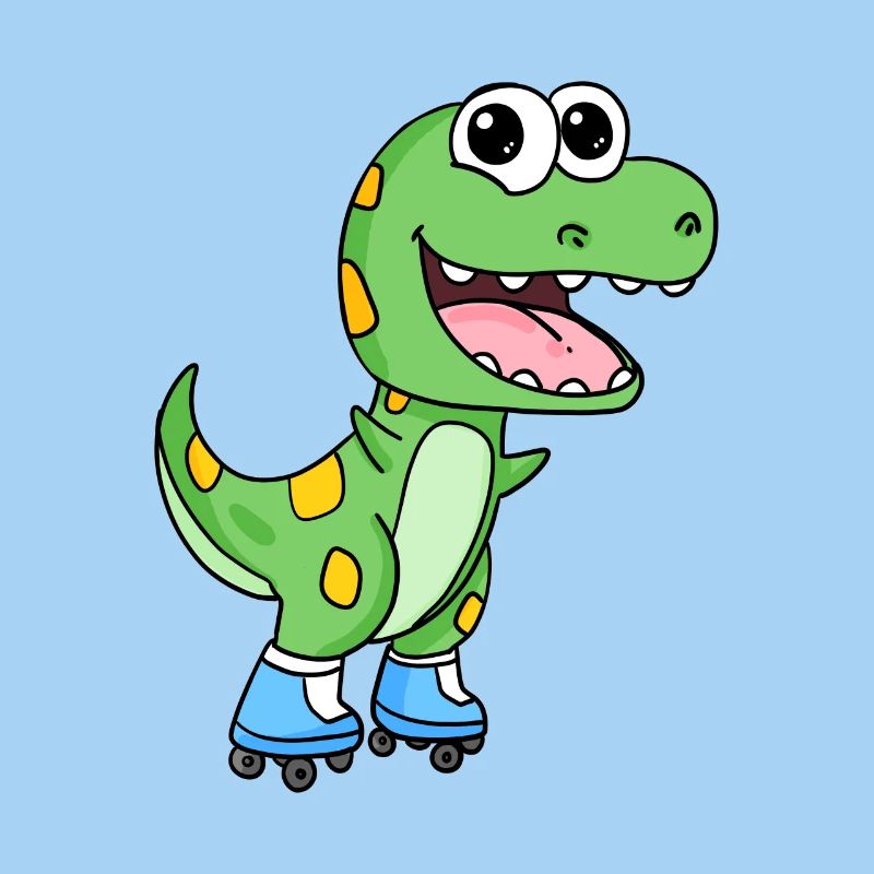 Inline Skating Roller Skates Dinosaur