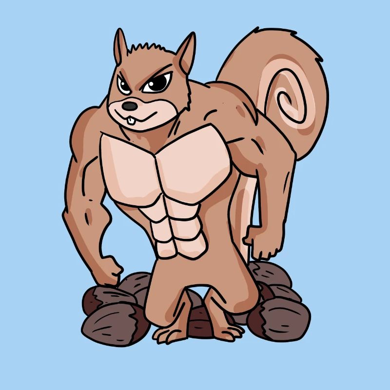 Squirrels with muscles