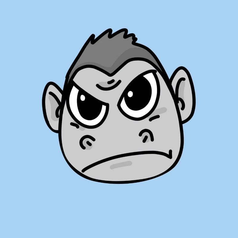 Gorilla angry