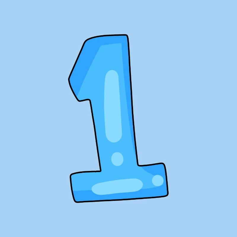 1 bleu clair