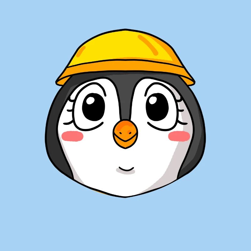 Pinguin Baustelle