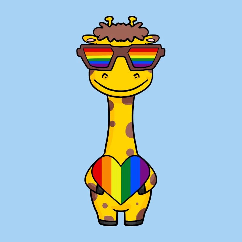 Girafe Rainbow Couleurs