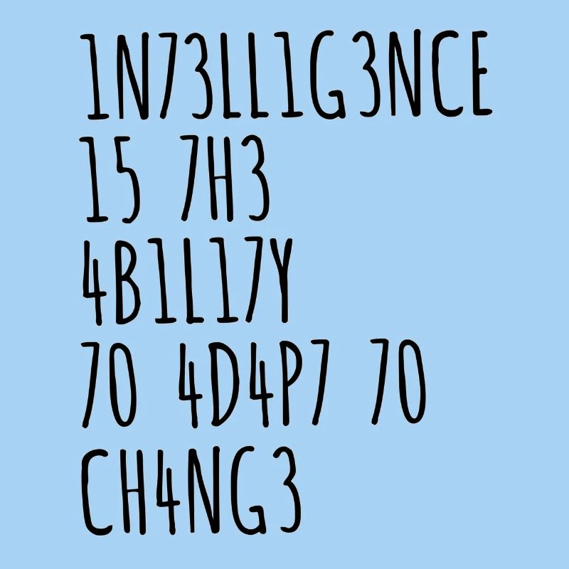 Intelligenz lustiger Spruch