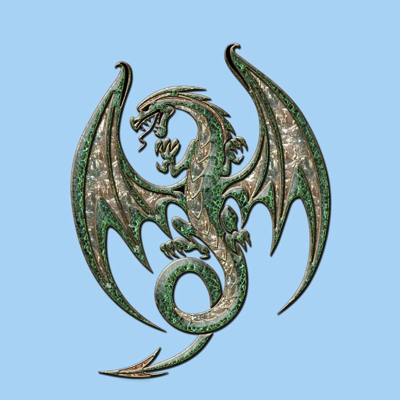 Wunderbarer eleganter Drache