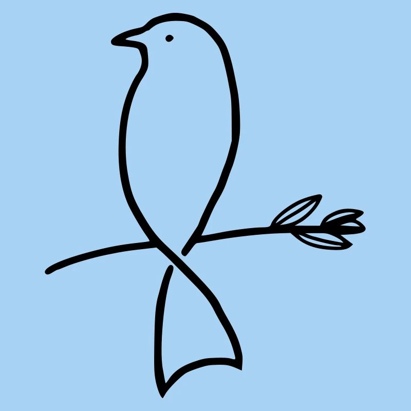Vogel auf einem Ast