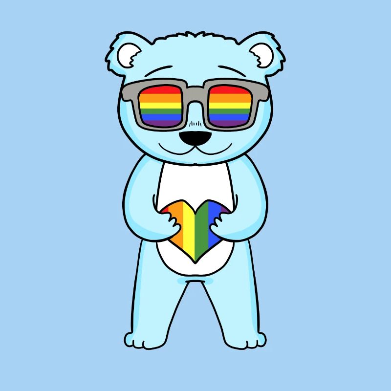 LGBT Tier Bär Regenbogen