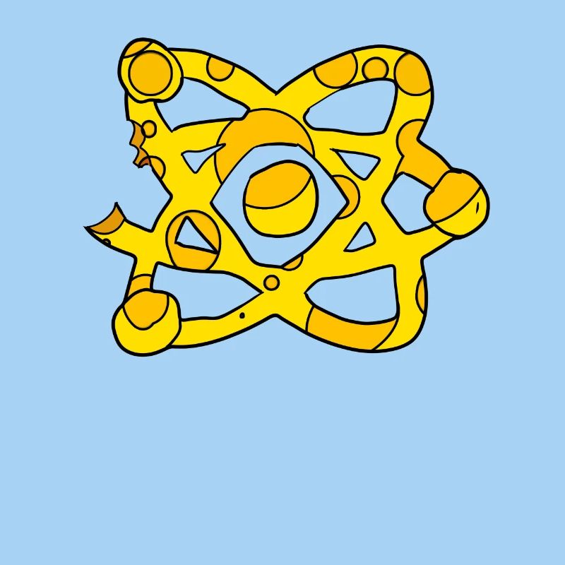 Atom Cheese Symbol Science Scientific