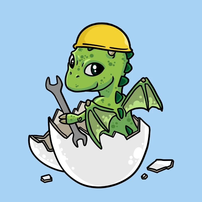Dino Craftsman Eggshell Tool Car Workshop