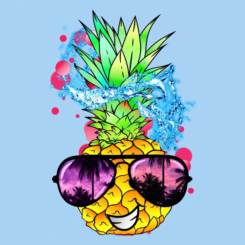 fruit d’ananas acidulé avec visage