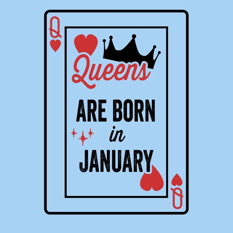 Königinnen werden im Januar geboren Geburtstag Date Mädchen Wom