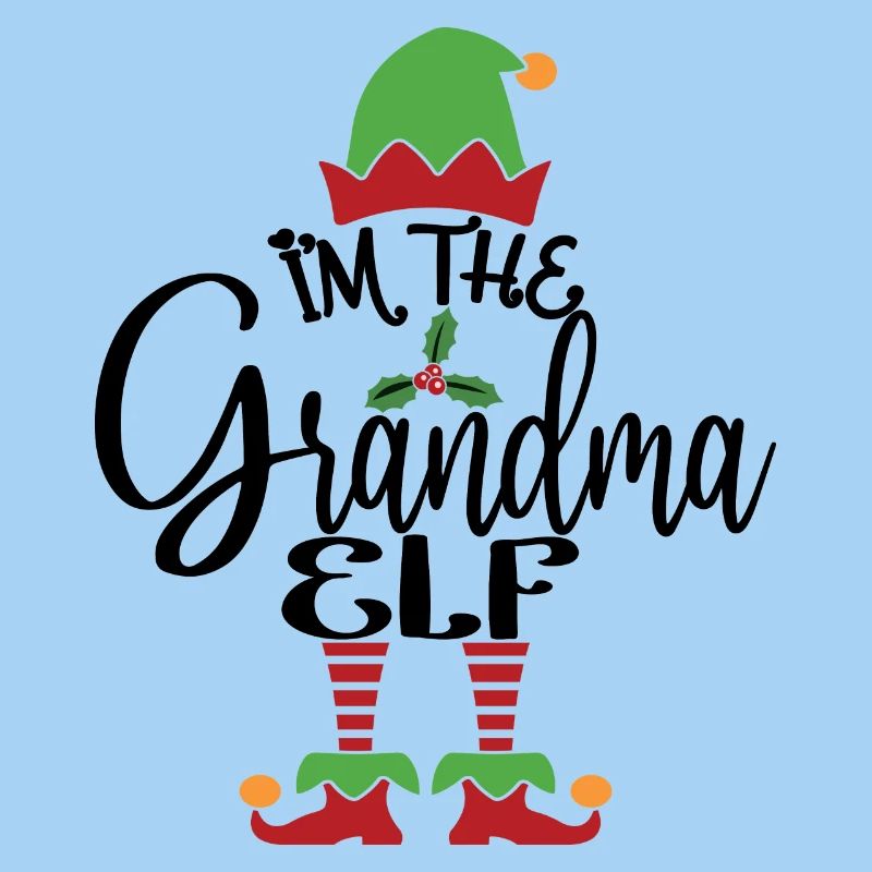 Oma Elf süßes lustiges passendes Weihnachtskostüm