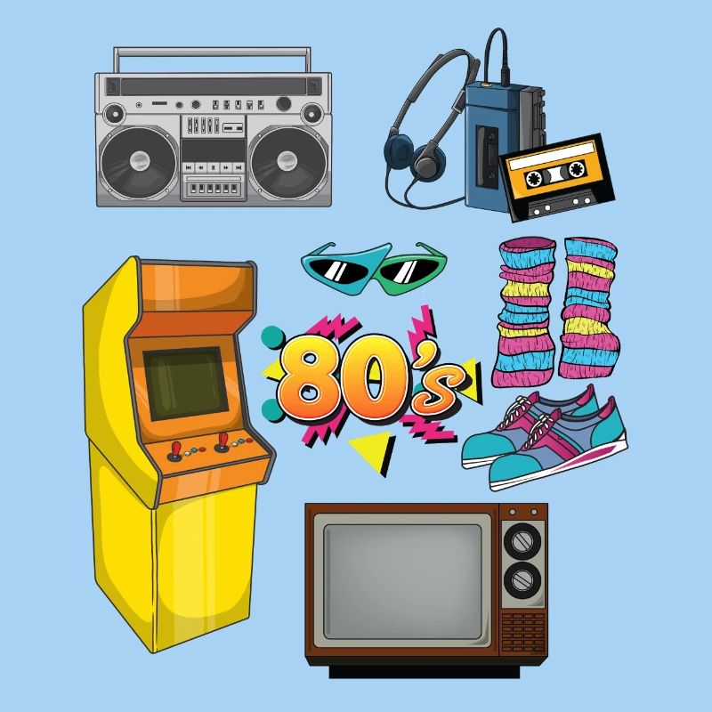 Retro Special 80s Objects 1980s