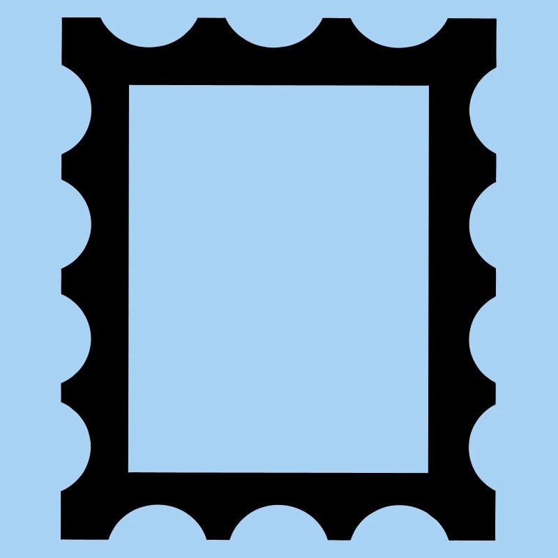 Stamp contour frame