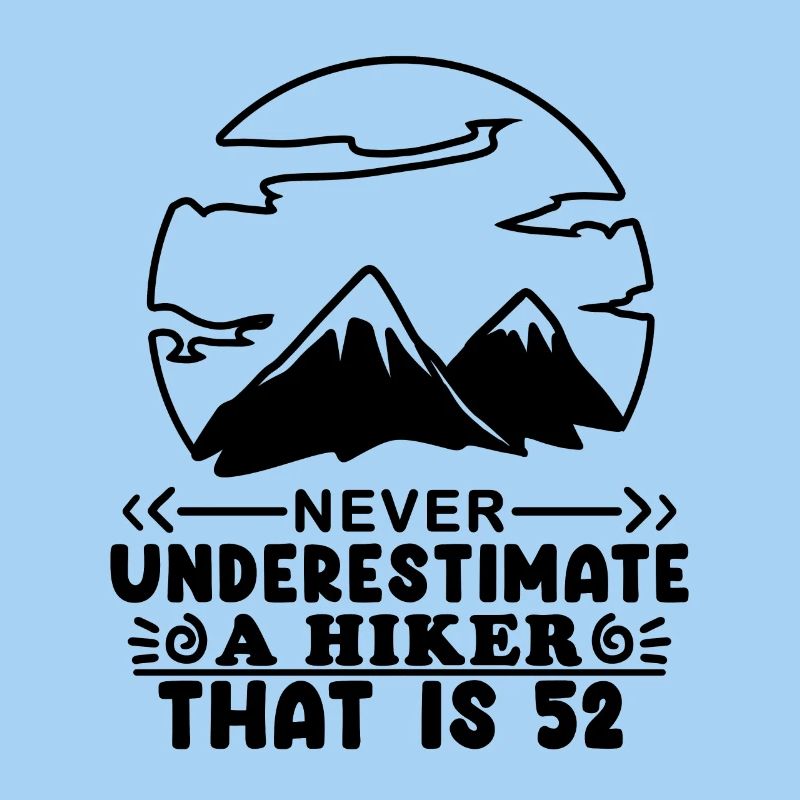 Mountain Wanderer 52nd Birthday 52 Years Old Gift