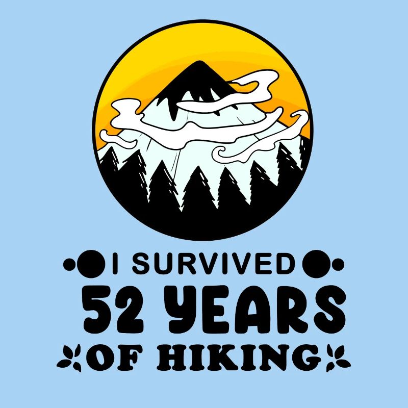 Mountain Wanderer 52nd Birthday 52 Years Old Gift