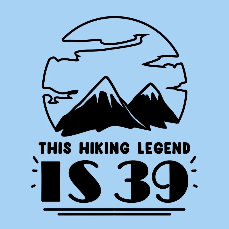 Mountain Wanderer 39th Birthday 39 Years Old Gift