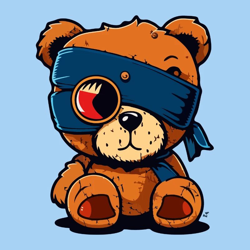 Cache-œil mignon ours