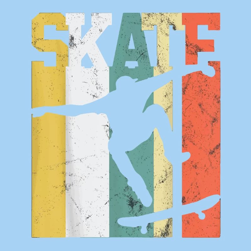 Skate Skateboarder Gift Skateboard Retro