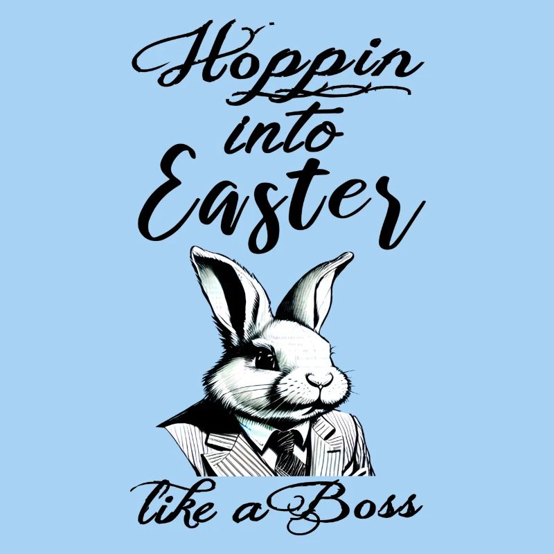 lapin de Pâques élégant avec costume et cravate
