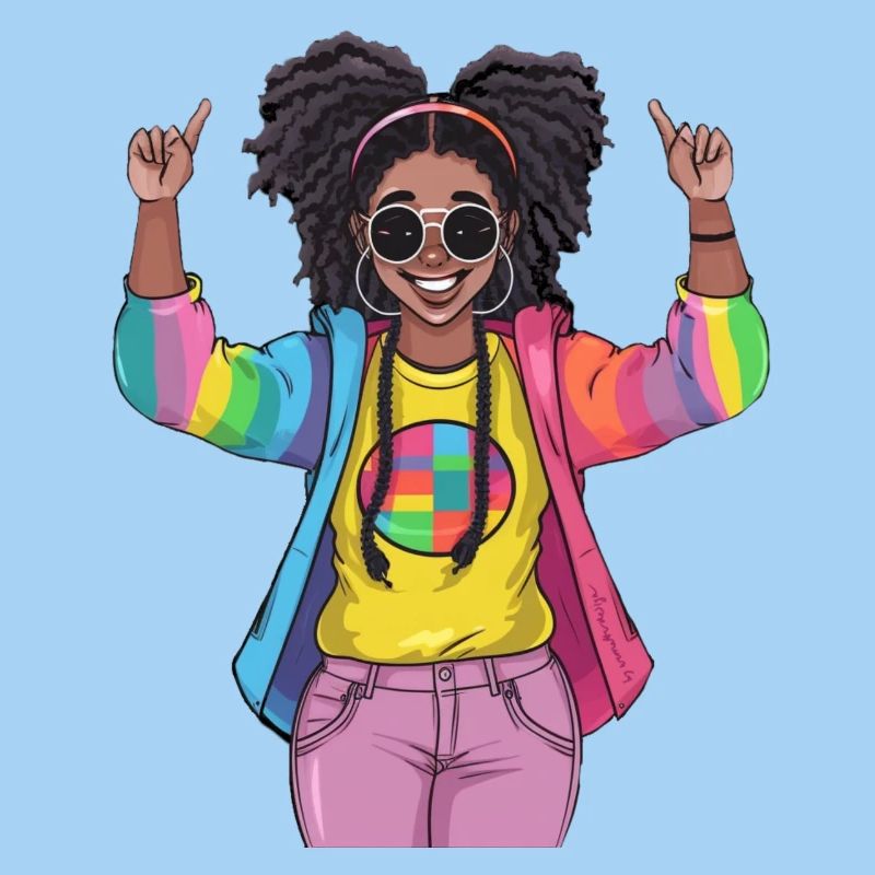 Conception colorée de l’amitié arc-en-ciel