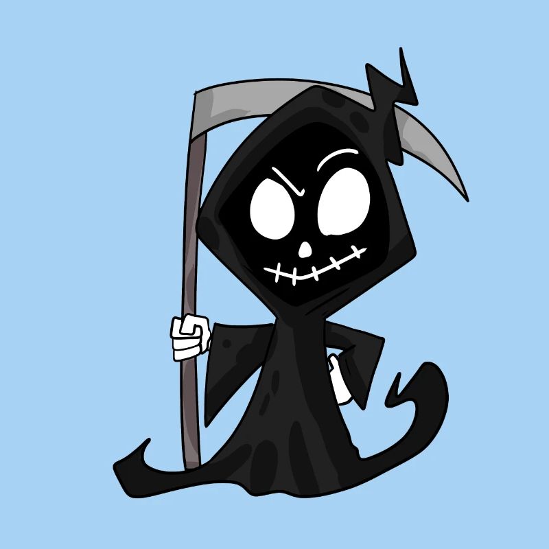 Sensenmann mit Sense - Halloween