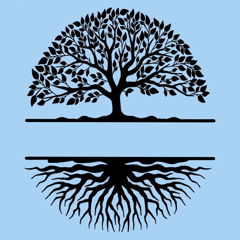 Bannière arbre à racines