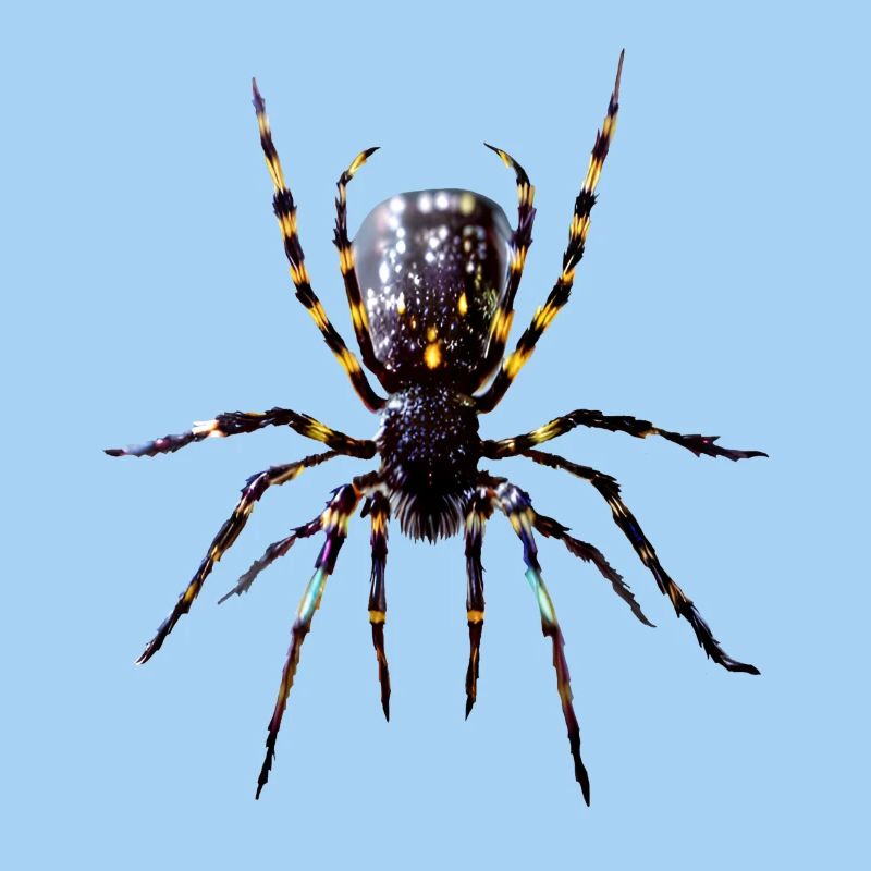 Tarentule Araignée Tarentule à genoux rouges