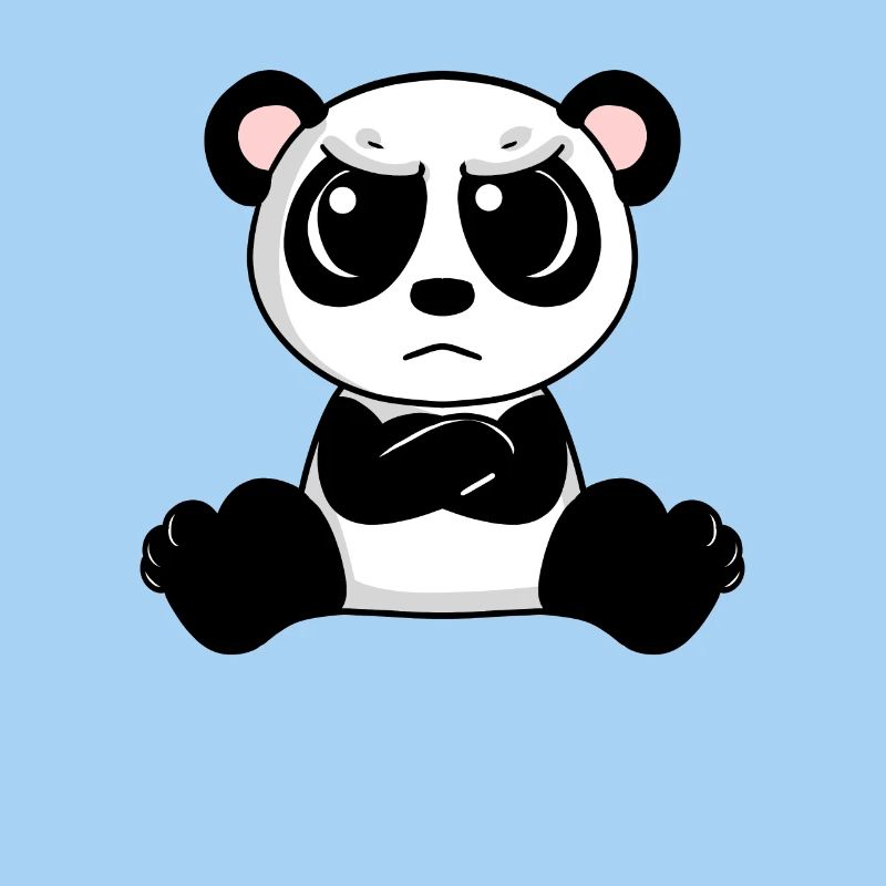 wütender Panda