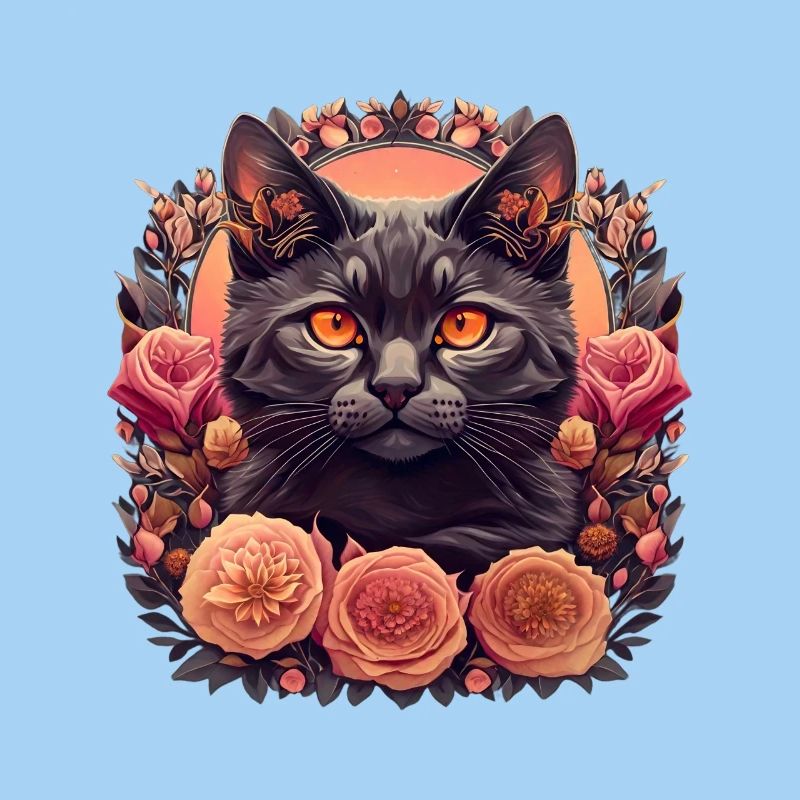 Floral Katze