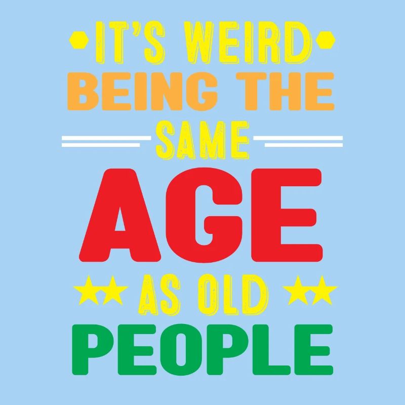Humorous Age Comparison Graphic T-Shirt