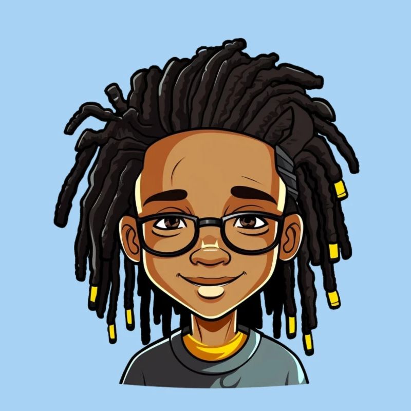 Dreadlocks mit freundlichem Gesicht