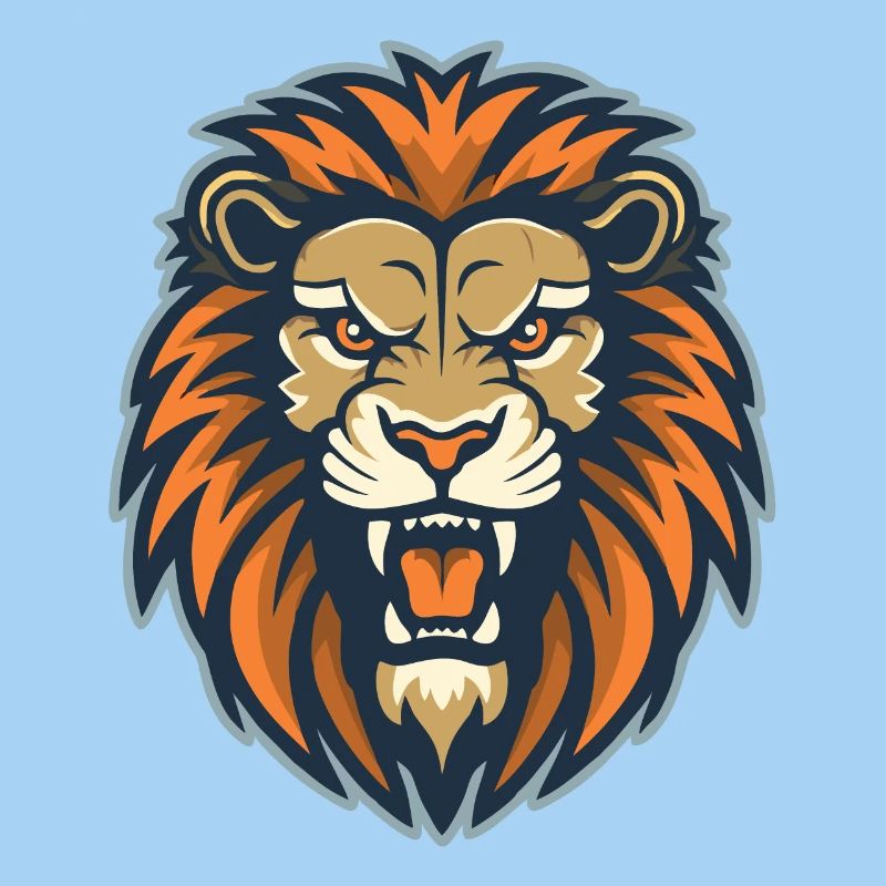 A roaring lion