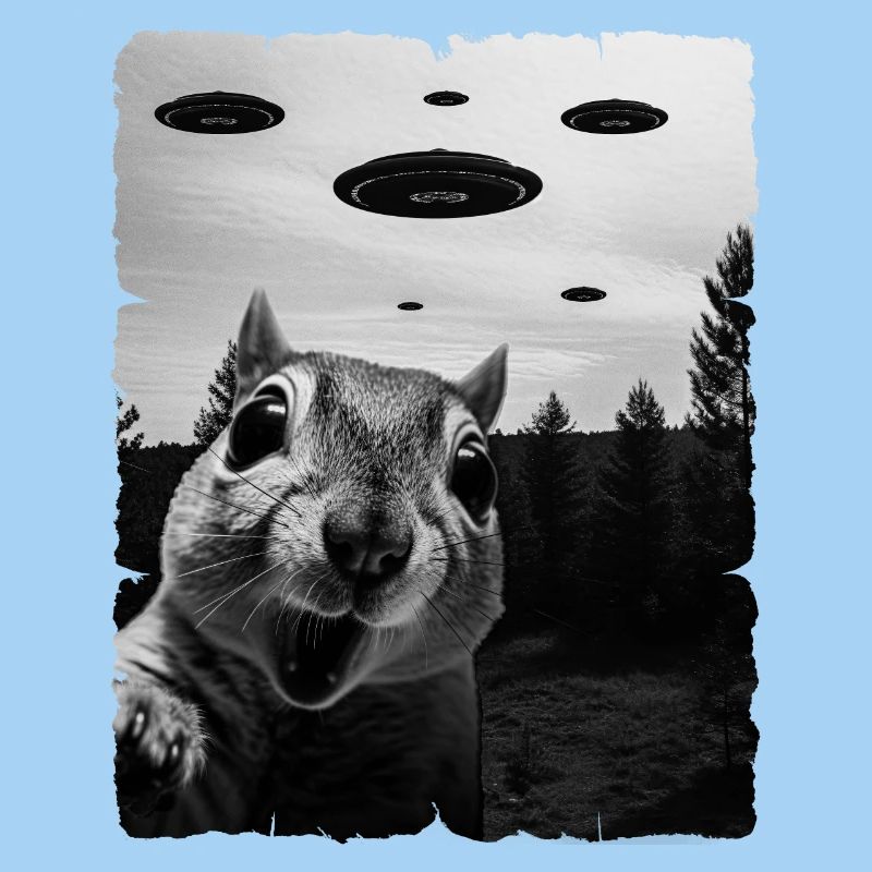 Eichhörnchen Auserirdisch Invasion Uap Weirdcore