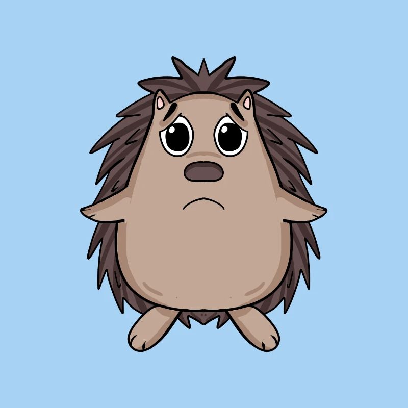 Igel Traurig - trauriger Igel