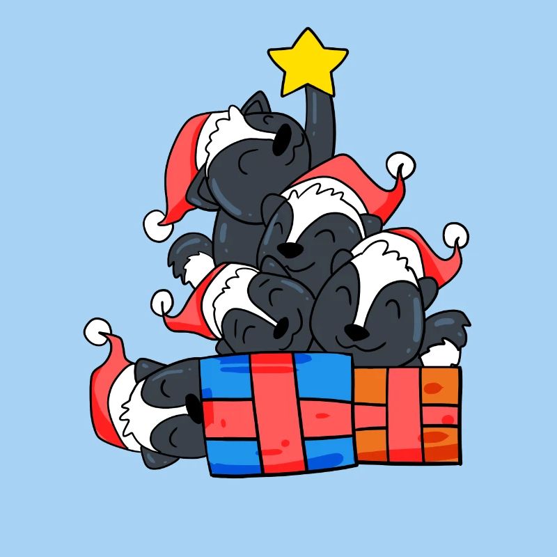 Skunk Christmas Tree Christmas